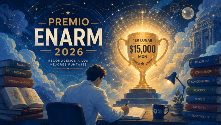 Premio ENARM 2026: Gana hasta $15,000 MXN por obtener uno de los mejores puntajes del examen